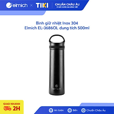 Bình giữ nhiệt Inox 304 Elmich EL-3686OL dung tích 500ml