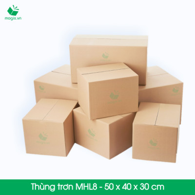10 Thùng hộp carton - Mã MHL8 - Kích thước 50x40x30 (cm)