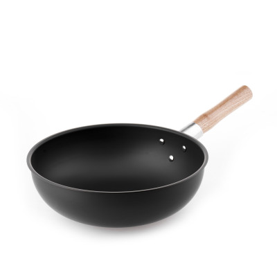 Chảo sâu lòng cán gỗ 32