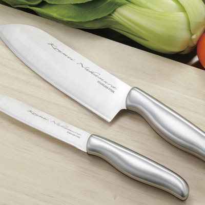 Bộ 2 chiếc dao thái, gọt, chế biến thực phẩm bằng thép siêu sắc bén - Nội địa Nhật Bản