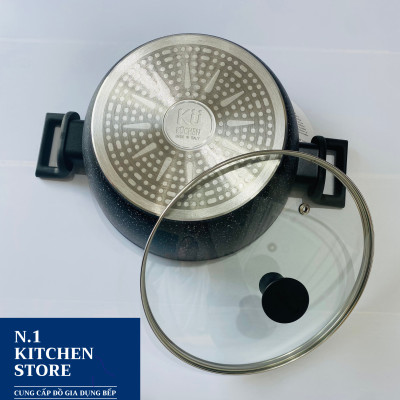 BỘ NỒI FLONAL SET 3 NỒI 1 CHẢO - KUCHEN - Hàng Chính Hãng 