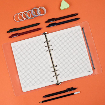Sổ Dot Grid file nhựa kẹp còng A5 - 100 tờ; MS: 995