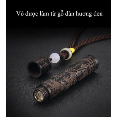 Hộp Quẹt Điện Thổi Chiết Hỏa Từ Kiểu Phim Kiếm Hiệp Độc Đáo Chạm Khắc Tinh Xảo, Bật Lửa Thổi Chiết Hỏa Tử Gỗ Đàn Hương Kèm Cáp Sạc