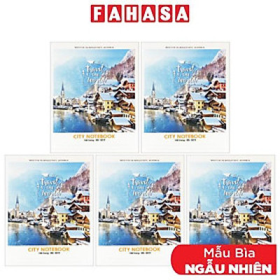 Combo 5 Tập Sinh Viên 4 Ly Ngang City 100 Trang 60gsm City - Hải Tiến 3019 (Mẫu Màu Giao Ngẫu Nhiên)