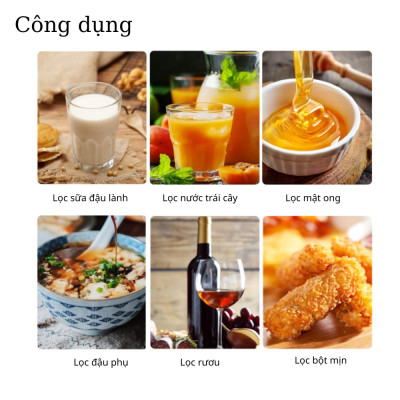 Rây Lọc Sữa Hạt Cao Cấp - Túi Vải Lọc Sữa Đậu Nành, Lọc Bã Hạt Tiện Dụng - Hàng Loại 1 - Chính Hãng MINIIN