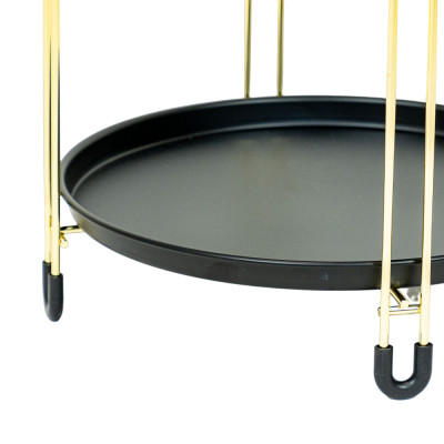 Bàn Góc 2 Tầng LUX BK/GD Trang Trí Phòng Khách | Index Living Mall | Nội Thất Nhập Khẩu Thái Lan - Phân Phối Độc Quyền Tại Việt Nam