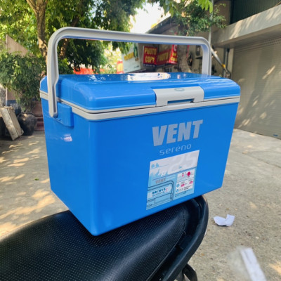 Combo Thùng đá Sanka Vent Sereno 24.5 lít + Mút chuyên dụng rửa xoong nồi 2 mặt (thô/ mịn) nhãn hiệu Ohe hàng Made in Japan