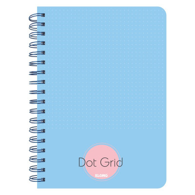 Sổ KLONG Dot Grid lò xo kép B5- ruột chấm 200 trang 120/90; MS: 962
