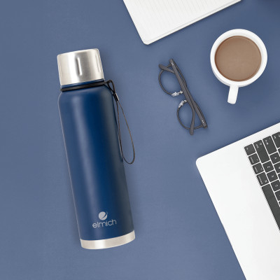 Bình giữ nhiệt Elmich EL8335 1L, Inox 316, nắp dùng làm cốc - Hàng chính hãng