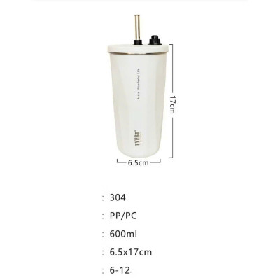 Cốc ly giữ nhiệt TYESO TS-8848B 600ml  bằng thép không gỉ 304  Chống tràn & Giữ nhiệt 12 tiếng