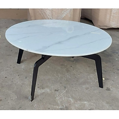 Bàn trà mặt đá ceramic Tundo chống trầy xước