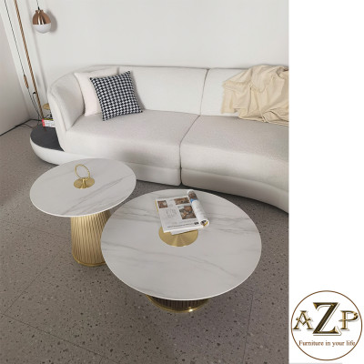 Bàn Sofa Mặt Đá Nhóm Cao Cấp Dòng Đương Đại AZP-966 Xu Hướng Mới Nhất 