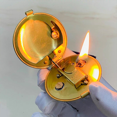 Vỏ Hột Quẹt Bật Lửa Thủ Công T22 Đánh lửa tự động Thiết kế đẹp độc lạ - Dùng Xăng Đá Cao Cấp