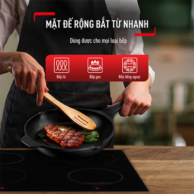 Chảo đúc nướng Tefal Robusto có miệng rót - Hàng chính hãng