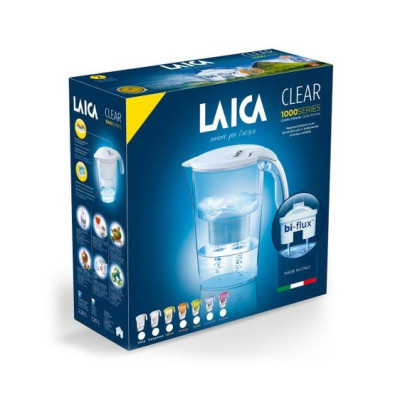 Bình lọc nước Laica J11AA thiết kế tinh tế, giảm độ cứng của nước, loại bỏ chất tồn dư trong nước