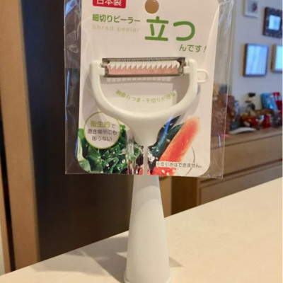 Dụng cụ nạo sợi củ quả Echo lưỡi thép không rỉ sắc bén, an toàn và tiện dụng- Hàng nội địa Nhật Bản