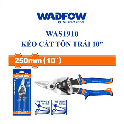 KÉO CẮT TÔN TRÁI 10" WAS1910 WADFOW - HÀNG CHÍNH HÃNG