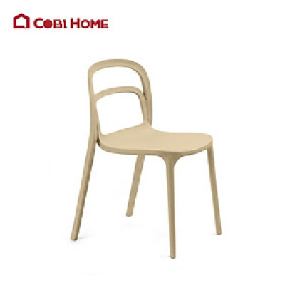 Ghế nhựa đúc liền khối có tựa lưng cách điệu