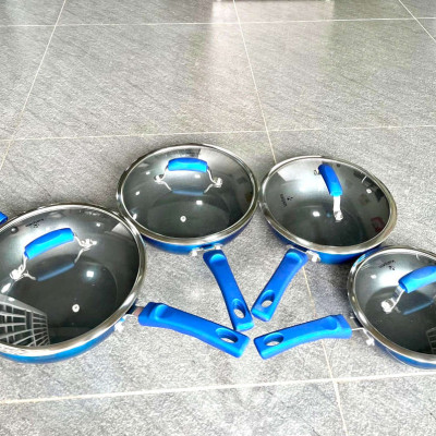 Chảo sâu lòng chống dính cao cấp đáy từ phẳng Kalpen Inzager vung kính