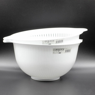 Thau/Chậu lót nhựa dạng tròn cao cấp Sanada Seiko 3.6L có tay cầm - Hàng nội địa Nhật Bản.