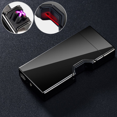 Vỏ Hột Quẹt Bật Lửa Hồng Ngoại Cảm Ứng Sạc Điện USB 875 Màu Đen Thiết Kế Đẹp Độc Lạ Cao Cấp - Nhiều màu