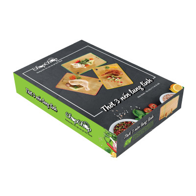 [COMBO] Bộ 3 Thớt Cao Cấp Đa Năng (3 Nến Lung Linh) ChopChop - 01971 | Đạt tiêu chuẩn vệ sinh an toàn thực phẩm