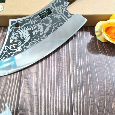 DAO BẾP - DAO THÁI CHẶT HOA VĂN HỔ MÃ A2 DT150 NT topcomshop vn