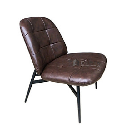 Ghế sofa đơn tiếp khách CS0928-P Nội thất Capta.vn Ghế thư giãn ngồi đọc sách bọc da công nghiệp nhỏ gọn khung ghế sắt sơn tĩnh điện màu đen