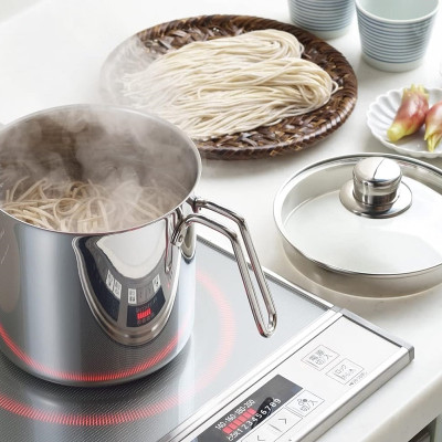 [CHÍNH HÃNG] Nồi đa năng inox dùng cho bếp từ Hirosho Nirwarka 16cm - Hàng nội địa Nhật Bản