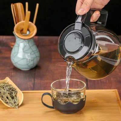 Bình Lọc Trà ,Ấm Pha Trà Ấm Nước Bằng Thủy Tinh Cao Cấp Tặng Kèm 4 ly