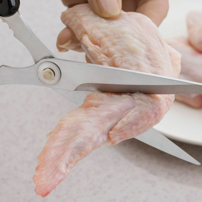 Kéo nhà bếp Shimomura 205mm, lưỡi bằng thép cao cấp, không gỉ sắc bén và trơn ngọt - nội địa Nhật Bản 