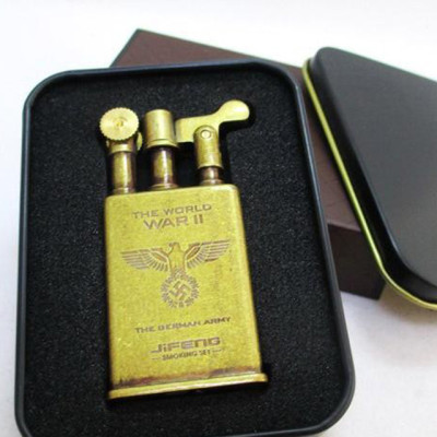 Vỏ Hột Quẹt Bật Lửa Jifeng JF-006 Khắc họa tiết hoa văn đẹp độc lạ - Dùng Xăng Đá Cao Cấp