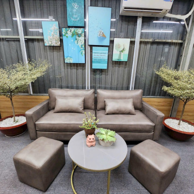 (TẶNG KÈM 2 ĐÔN ) - Sofa băng da Vintage Tundo kích thước 1m8 nhiều màu lựa chọn 