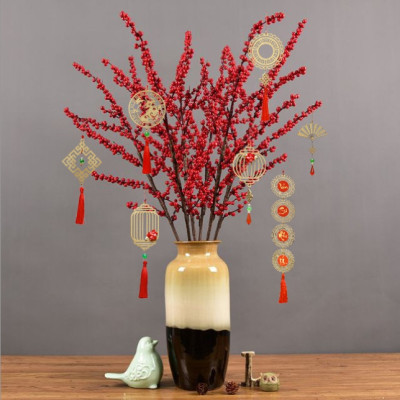 Combo 4 liễng treo Tết An Khang Thịnh Vượng, Vạn Sự Như Ý – Dây treo trang trí tết màu vàng,màu đỏ treo cây đào,trang trí cây mai