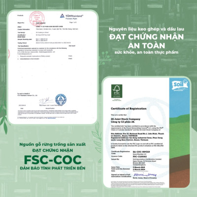 Thớt gỗ Teak kháng khuẩn tự nhiên, bám dính tốt không mùn dăm 40x30x3.8cm thái băm chặt - Chính hãng Bộ Quốc Phòng sản xuất