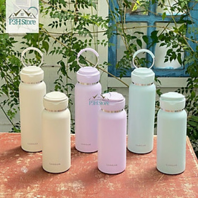 Bình giữ nhiệt LocknLock Sling Ring có quai xách dung tích 650ml LHC4321 và 800ml LHC4322