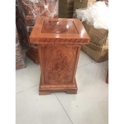 Đôn vuông kê tượng gỗ hương , kê tượng,kê cao đỉnh đồng , kê đồ phong thuỷ , kê loa, đôn gỗ mặt 25cm cao 50cm