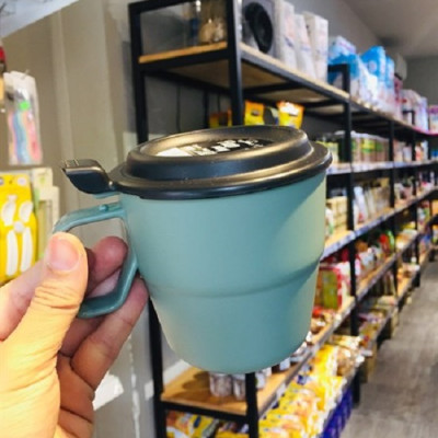Cốc uống nước có nắp cao cấp Inomata 360ml - Hàng nội địa Nhật Bản.( Giao màu ngẫu nhiên )