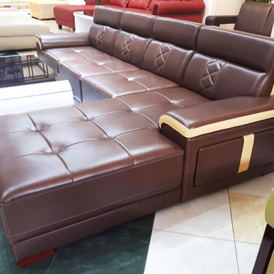 Ghế Salon Góc L Phối Màu Sang Trọng - Sofa Góc Cho Phòng Khách