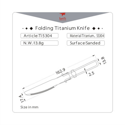 Dao bếp bàn ăn titanium Keith Ti5304