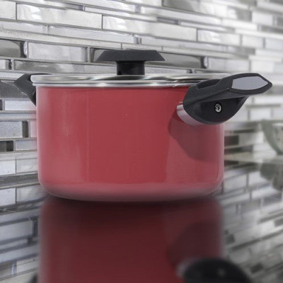 Tặng cặp nhất nồi silicon- Bộ nồi Easy Kimscook đáy từ chống dính vân đá cao cấp Hàn Quốc, dùng được tất cả các loại bếp / Induction 