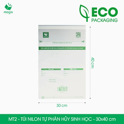 MT2 - 40x30 cm - 300 Túi nilon (tự phân hủy sinh học) đóng hàng