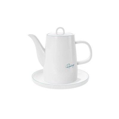 Bộ trà 1,2L bằng sứ (1 ấm, 6 chén, 7 đĩa) EL0216
