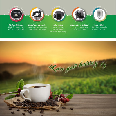 Phích đựng nước Rạng Đông nút bấm 2 lít Model: RD-2045ST3.E