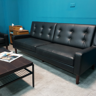 Sofa băng Juno sofa màu nâu, đen 200 x 80 x 90 cm