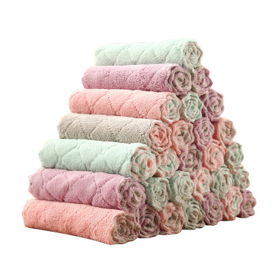 Khăn Lau Nhà Bếp Đa Năng 2 Mặt Xuất Nhật - Vệ Sinh Nhà Cửa - Vải Sợi Microfiber Không Phai Màu Rụng Sợi Nhanh Khô- Hàng Chính Hãng MINIIN