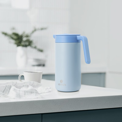 Bình giữ nhiệt gia đình inox 304 Elmich EL8343 1.2L, Hàng chính hãng, có lưới lọc trà, mở nắp một chạm - JoyMall