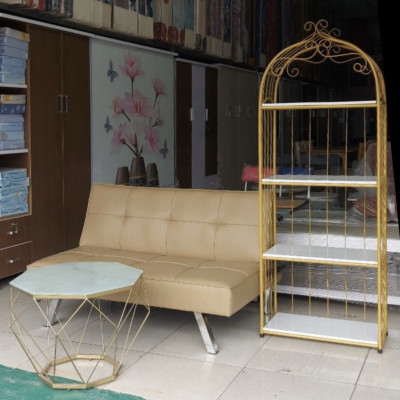 Combo sofa bàn kệ Prince, Sofa giường 1m2, bàn kim cương và kệ đa năng 4 Tầng Juno sofa