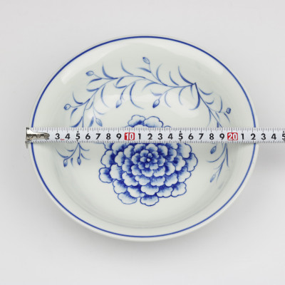 Bộ Đồ Ăn Hoa Mặt Trời Bát Tràng Men Ngọc -Khử Chì Và Kim Loại Nặng - Hoa Phù Dung Vẽ Tay-55cm