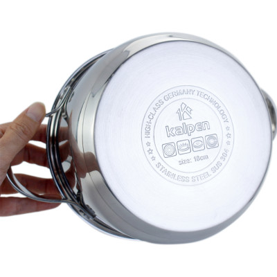 Nồi inox 304 cao cấp 5 đáy Kalpen Lermat size 20cm - Hàng chính hãng